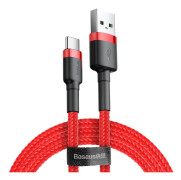 Baseus Cafule USB till USB-C Kabel, 3A, 1m - Röd