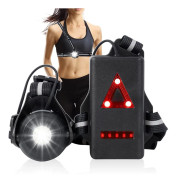 Cykling utomhus Nattlöpare LED Sport Bröstlampa Ficklampa USB Uppladdningsbar
