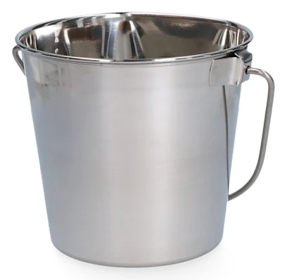 Rostfri hink 0,95ltr med plan sida