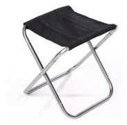 Campingpall Portabel Fällbar Pall Ultralätt Aluminium för Utomhusresor Fiske Vandring Picknick Strand BBQ (Silver)