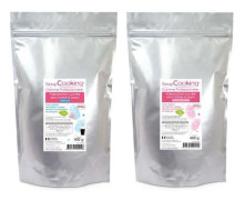 Förberedelse sockervadd blå och rosa 800 g