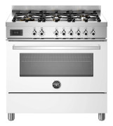 Bertazzoni PRO96L1EBIT Professional gasspis med singelugn, 90 cm, vit