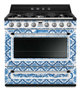 Smeg Spis m. gashäll Dolce & Gabbana Mediterraneo TR90DGME9 90 cm