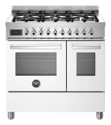 Bertazzoni PRO96L2EBIT Professional gasspis med dubbelugn, 90 cm, vit