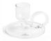Hay Curved ljusstake, clear