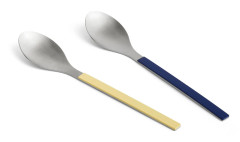 MVS serveringsbestick 2 delar, mörkblå/gul