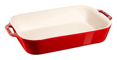 Rektangulär ugnsform 34x24 cm, röd