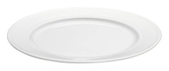 Plissé Tallrik flat vit 20 cm