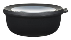 Skål med Lock Cirqula 750 ml Svart