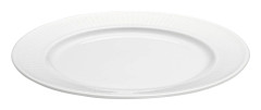 Plissé Tallrik flat vit 17 cm