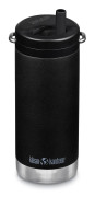 Isolerad TKWide 355ml Twist cap/Sugrör - Black