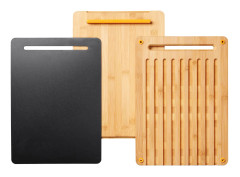 Fiskars Functional Form skärbräda 3 delar Bambu-plast