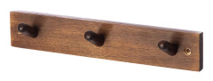 Klädhängare 3 knoppar Brun