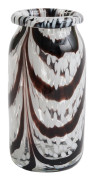XS Splash vas, coffee/white