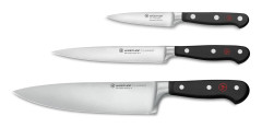 Classic Knivset 3 delar, Kockkniv + Allkniv + Skalkniv