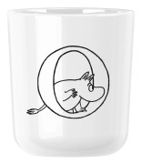 Moomin ABC mugg - O 0.2 l. Moomin white