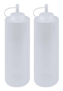 Squeezeflaska 700 ml med lock, 2-pack
