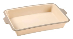Cookie Bakform rektangulär silikon stålkanter 40x26x6 cm Dor