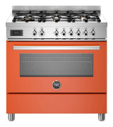 Bertazzoni PRO96L1EART Professional gasspis med singelugn, 90 cm, orange