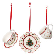 Villeroy & boch juldekoration servis 3 delar, vit
