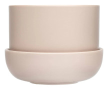 Nappula Kruka med Fat 17x13 cm Beige