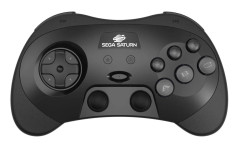 Retro-Bit PRO Controller Black - Wireless Controller - Sega Saturn
