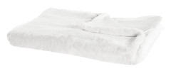 Filt Vit Polyester 130 x 180 cm Överkast Gyllene Marmormönster Vardagsrum Sovrum