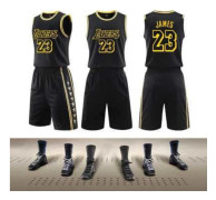 #23 Lebron James Basketbolldräkt Set Lakers Ungdomströja Ny Produkt Children (155-160cm)