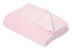 Pläd Rosa Polyester 200 x 220 cm Mjuk Sängöverkast Hemtillbehör Modern Design