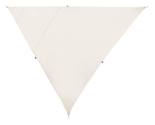 Utomhus Trädgård Uteplats Skuggsegel Solskydd Trekantig 3x3x3m Vatten UV-beständig Off-White