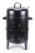 BBQ Kolgrill, Dubbel Lagersdesign, 2-i-1 Funktionalitet,svart