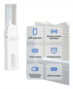 Smart elektrisk gardinmotor, Wi-Fi-anslutning, röststyrning,Inbyggt WiFi