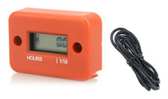 Digital timräknare LCD för bensinmotor Racing Motorcykel ATV Gräsklippare Snöskoter 0.1/99999 timmar Orange