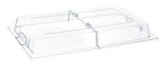 Transparent gångjärnslock för visning av mat GN1/1 - Hendi 427415