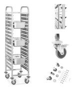 Serveringsvagn för att transportera 16 behållare med GN 1/1 brickor Royal Catering RCTW-16GN.1
