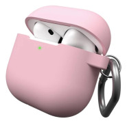 Class and Culture LLC KeyBudz nyckelring - skyddande silikonfodral till AirPods 4 (blush pink)