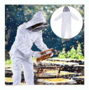 Biodlingsdräkt i naturlig bomull med fäktningsslöja - XL.ca