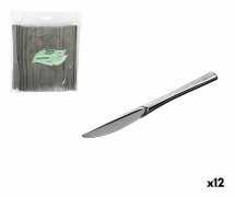 Uppsättning återanvändbara knivar Algon Silvrig Plast 20 cm 50 Delar (12 antal)