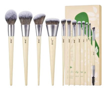 Eco-Friendly Makeup Brush miljövänliga sminkborstar T327 12st.