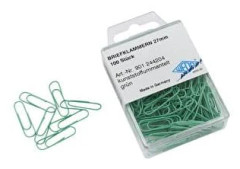 Wedo 901 244204, Metall, Plast, Grön, 27 mm, PVC, 100 styck