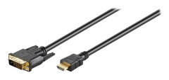 MicroConnect - Adapterkabel - HDMI hane till DVI-D hane - 1.8 m - svart - dubbelriktad