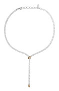 Caroline Svedbom - Together With You Necklace Rhodium Crystal & Silk