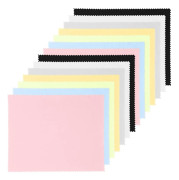 Förpackning med 14 Glasögondukar, 6x8cm Glasögonservetter, Flerfärgade Glasögondukar, Mikrofiber Rengöringsdukar för Glasögon TV-skärmar Tablets Telefoner Kameror