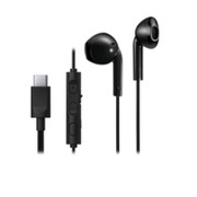 JVC HA-FR17UC - Hörlurar med mikrofon - inuti örat - kabelansluten - USB-C - svart