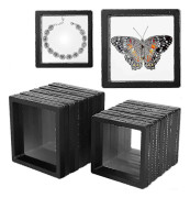 10 st Flytande Displayfodral, 3D Flytande Ram Display H D, Transparent PE Smyckesförvaringsbox För Cen S Aa Ls Prover Ch