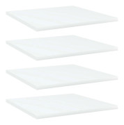 vidaXL Hyllplan 4 st vit 40x40x1,5 cm spånskiva