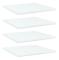 vidaXL Hyllplan 4 st vit 40x40x1,5 cm spånskiva