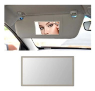 QQU-Bil Solskyddsspegel, Bil Solskyddsspegel, Bil Sminkspegel, Bil Sminkspegel, Bil Makeup Spegel, Liten, 110 x 65 MM