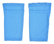 Fotboll Dubbla Lager Benskydd Ärm Fotboll Shin Protector Legging (M-Blå)
