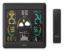 Väderstation - SENCOR - SWS 4900 - Trådlös - Väderprognoser - DCF-alarm